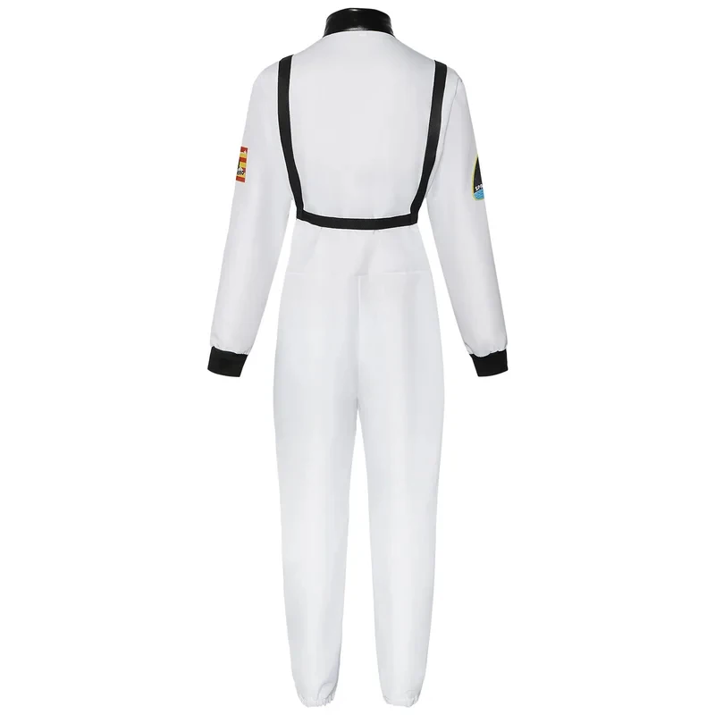 

3,k;6\g/Adult White Spaceman Costume Space Suit Party Astronaut Cosplay Costumes Pilot Uniform Jumpsuit for Women Mank;6,y'9\