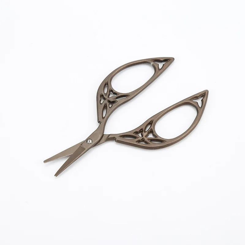 1PC Stainless Steel Tailor Scissors European Retro Classic Vintage Antique Craft Leaf Cross Stitch Handicraft DIY Sewing Tool - view 5