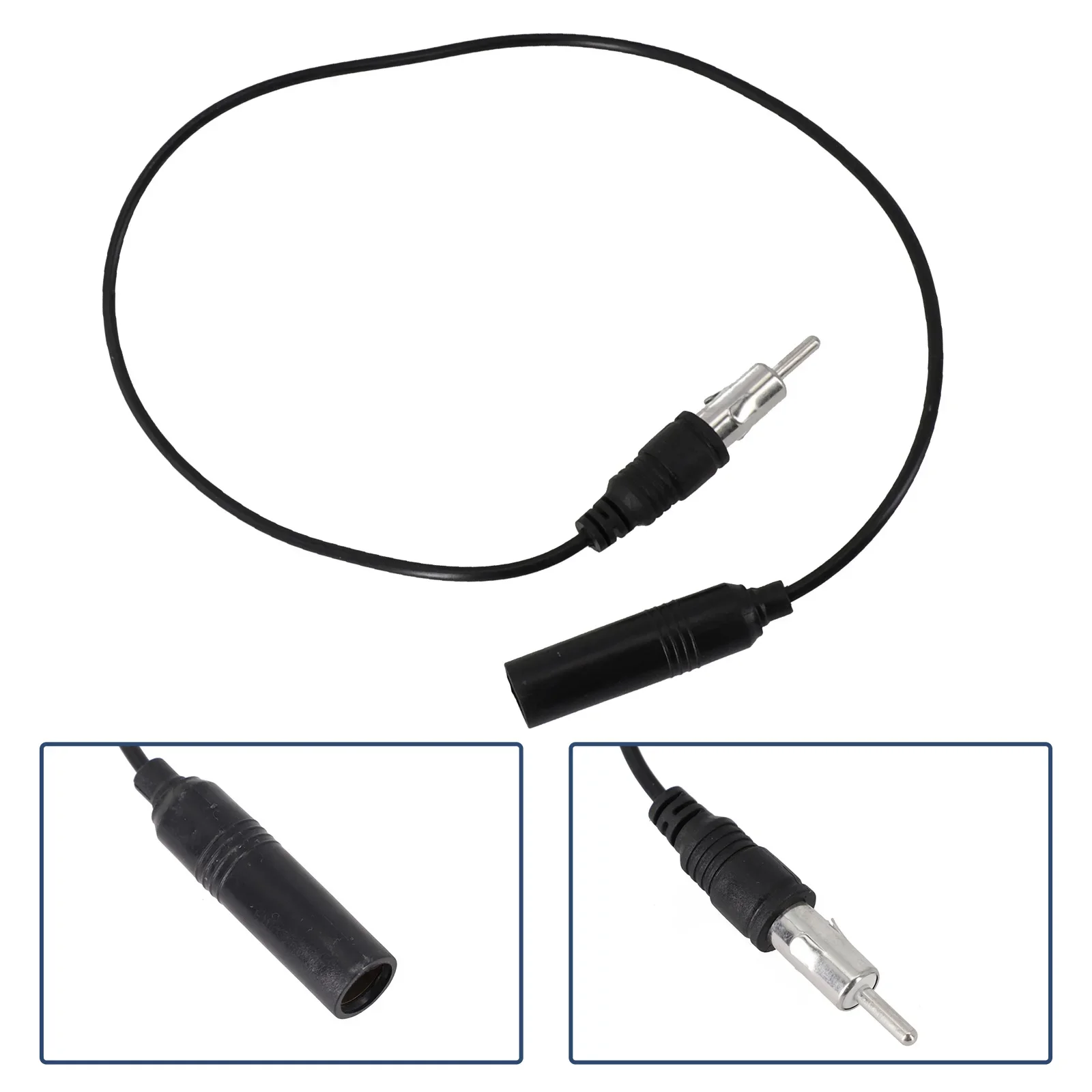 Car FM AM Radio Car Antenna Extension Cable Cord DIN Plug Connector Coaxial Cable For Vehicle Truck Car Stereo Head Unit CD 50cm