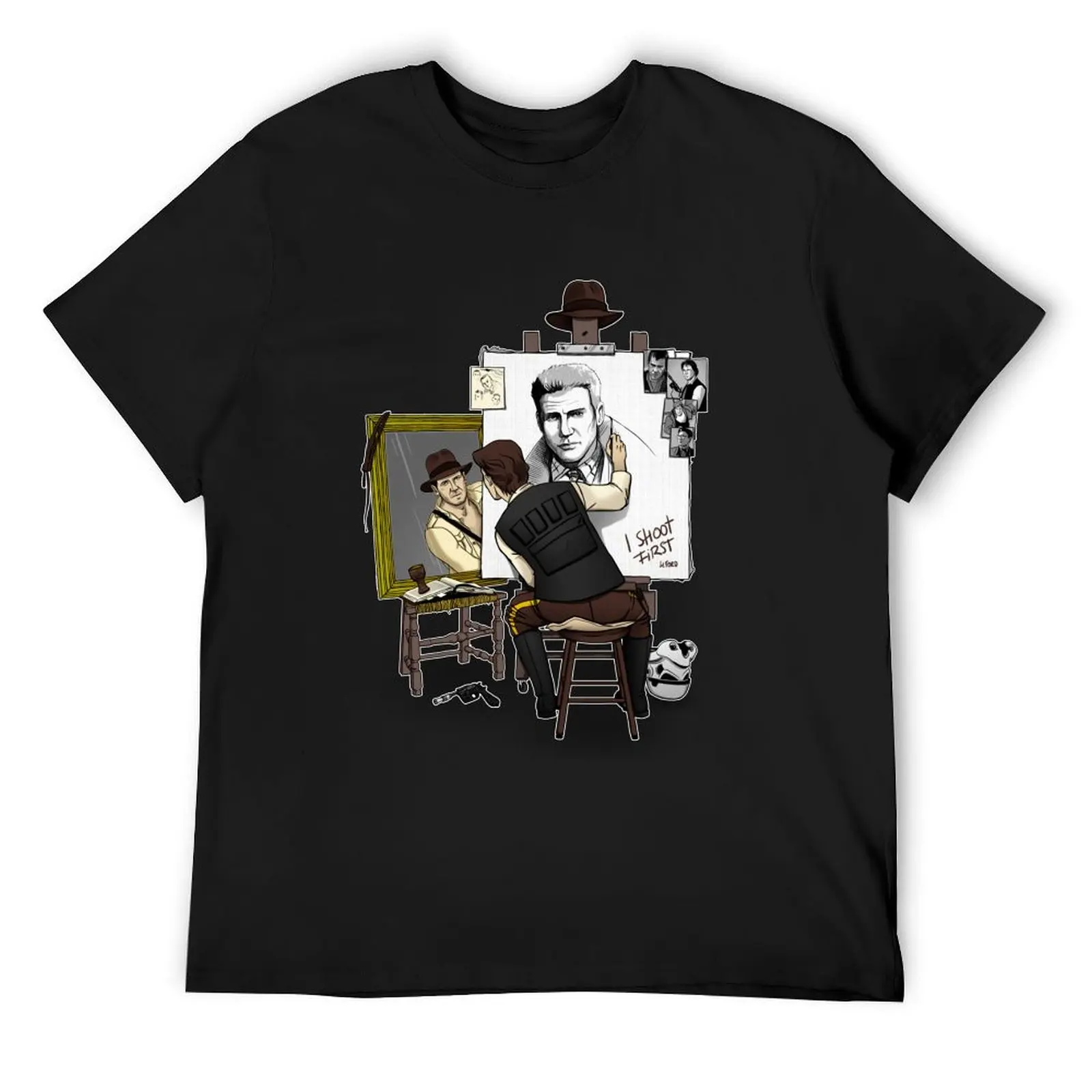

A Hero SelfPortrait T-Shirt tops funny costumes man t shirt clothing for men