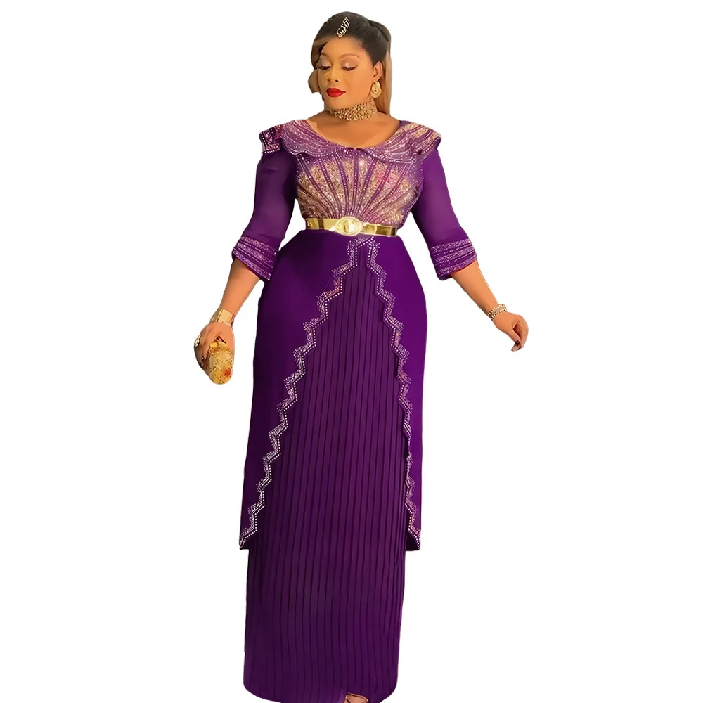 

Элегантные африканские вечерние платья больших размеров для женщин 2026, модное свадебное вечернее платье Дашики Анкара, элегантное мусульманское платье макси