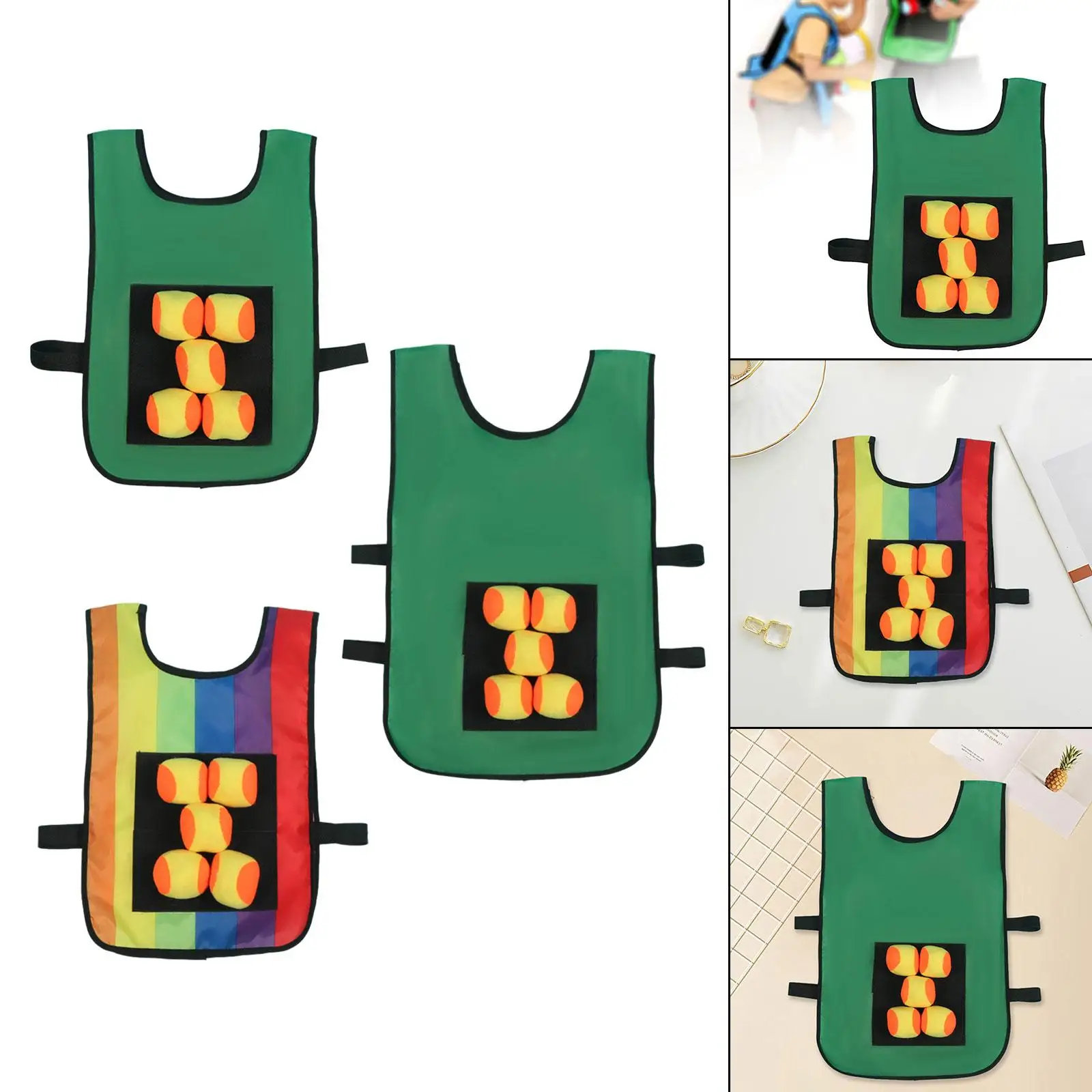 

Dodgeball Game, Indoor and Outdoor Activities Game, Interactive Sticky Ball Vest