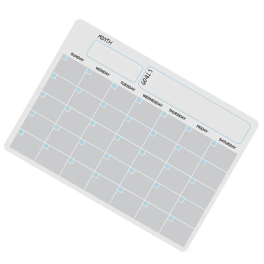 

1Set Refrigerator Calendar Magnetic Weekly Planning Board Erasable Message Notebook for Diet Food Journal and Shopping List