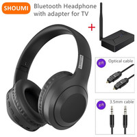 Shoumi Wireless Headphones Bluetooth Headset And External AntennaTelevision Adater for Optical Audio 3.5mm Coaxial Analog Audio