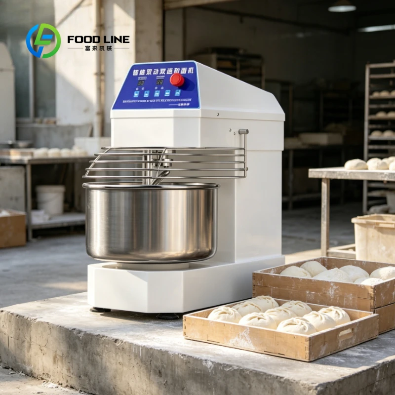 Customized Digital Panel Commercial Dough Kneading Machine, Non-Stick Easy Clean Spiral Mixer for Restaurant Catering Bakery