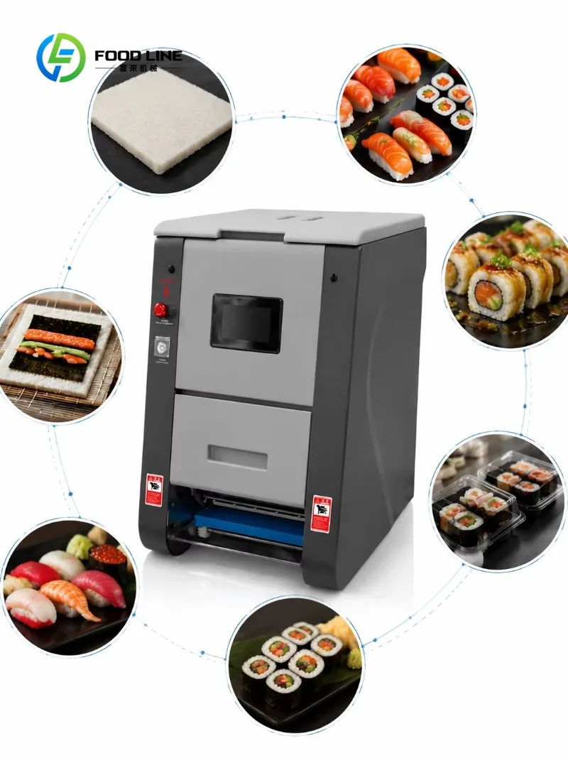 Custom Made Automatic Sushi Rice Sheeter Maki Rice Spreading Machine for Sushi Roll Production
