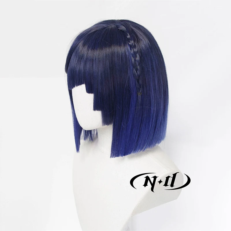 ND Yelan Cosplay Pruiken Haarstukje Genshin Impact Cosplay Haar Pruik Hittebestendig Synthetisch voor Comic Con Coser Kostuum Themafeest