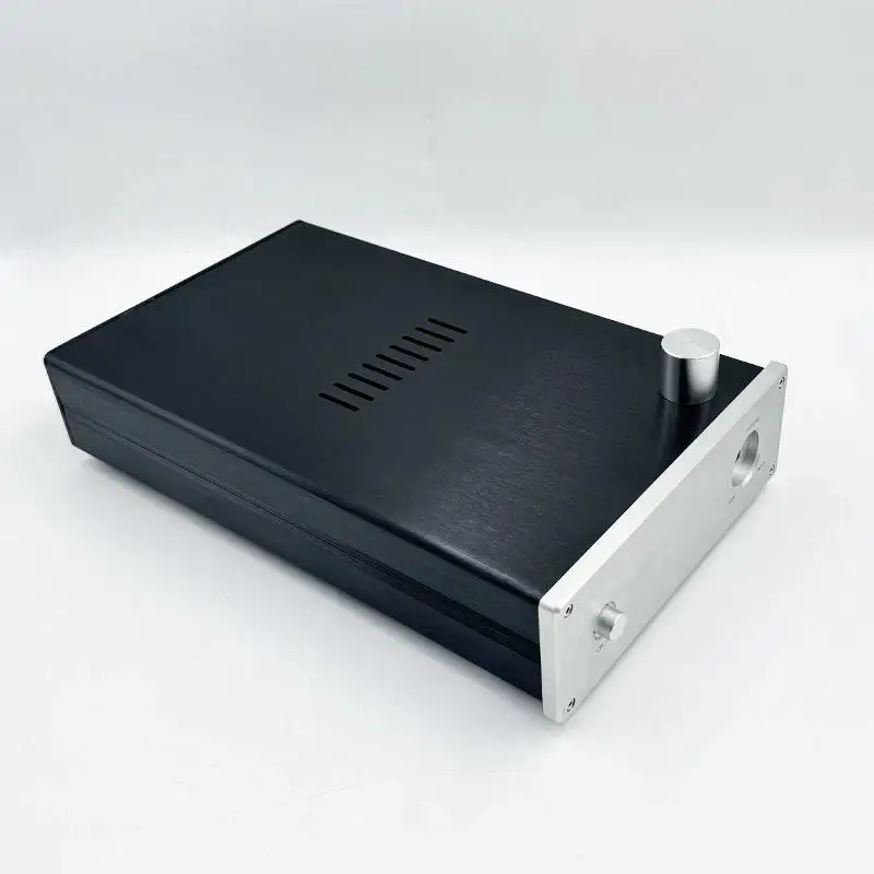 Hezhi Audio 190*63*316mm Aluminum Power Amplifier Chassis Enclosure DIy HIFI Preamplifier Case Shell