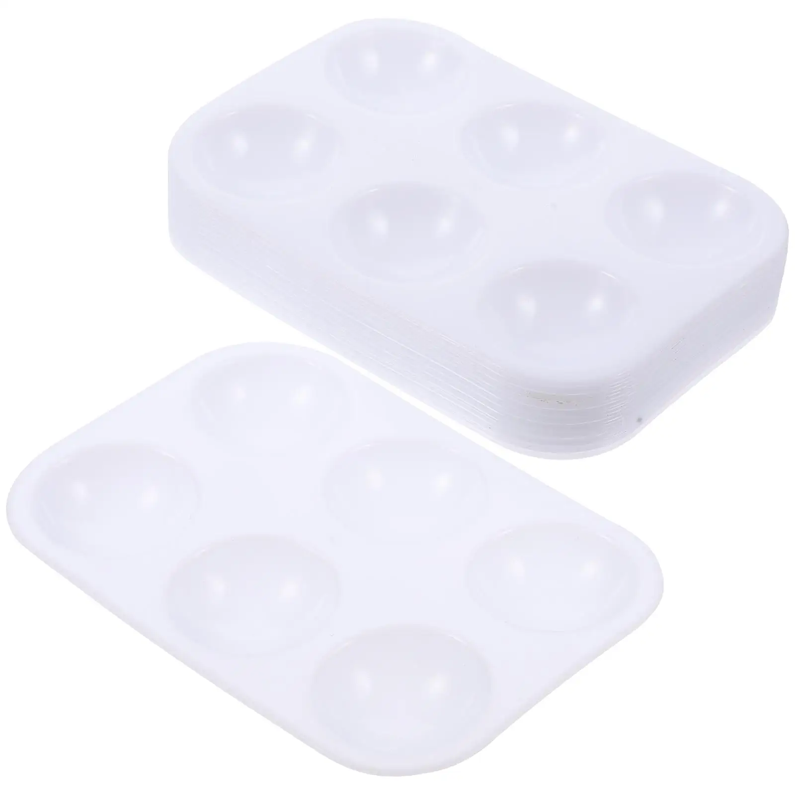 12 Pcs Palette Paint Mixing Trays Practical Color Palettes Plastic Painting Supplies Board Oil Child