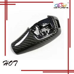 For BMW F20 F21 F22 F23 F30 F31 F32 F33 F36 F10 F11 F07 F12 F13 F06 F01 F02 F25 F26 Carbon Fiber Gearshift Knob Cover LHD 11-18