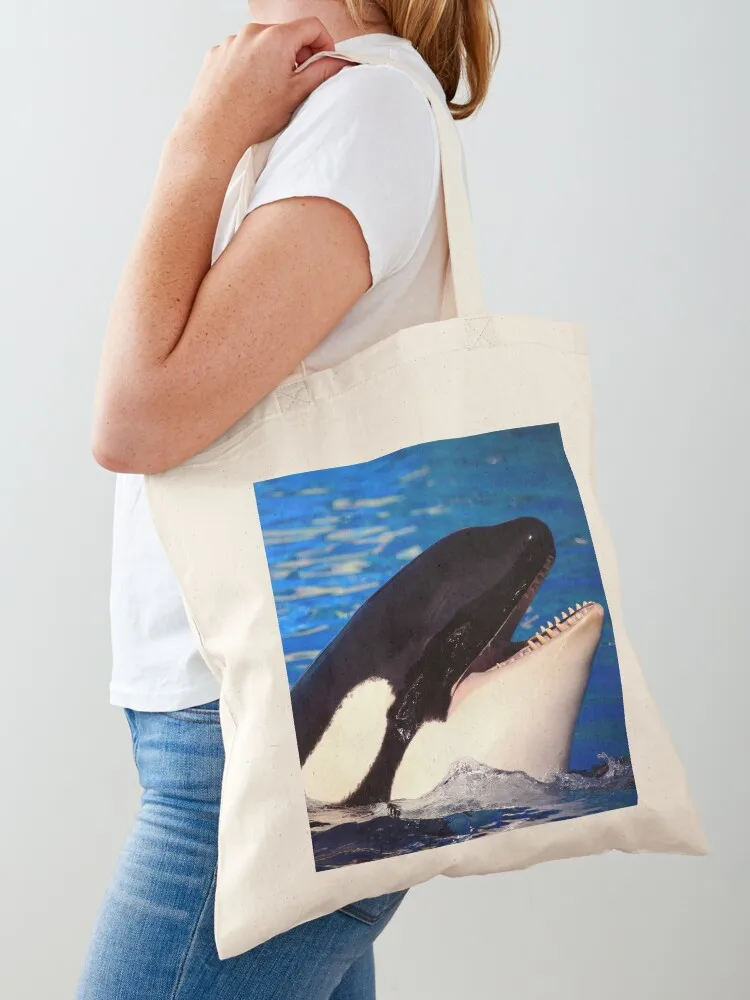 

Happy Orca Tote Bag hand bag sacs de shopping large size bags tote bags men