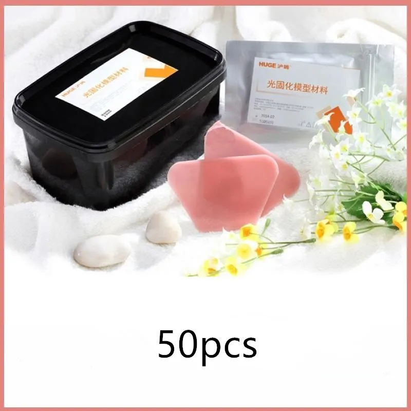 50 Sheets Dental Light Curing Tray Model Material Base 2mm Impression Trays for Implant Guide
