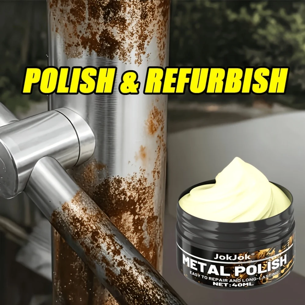 All-Metal Polishing Cream, Metal Repair Paste - Effective Chrome, Stainless Steel And Painted Metal Gloss Restoration Cream with view 5