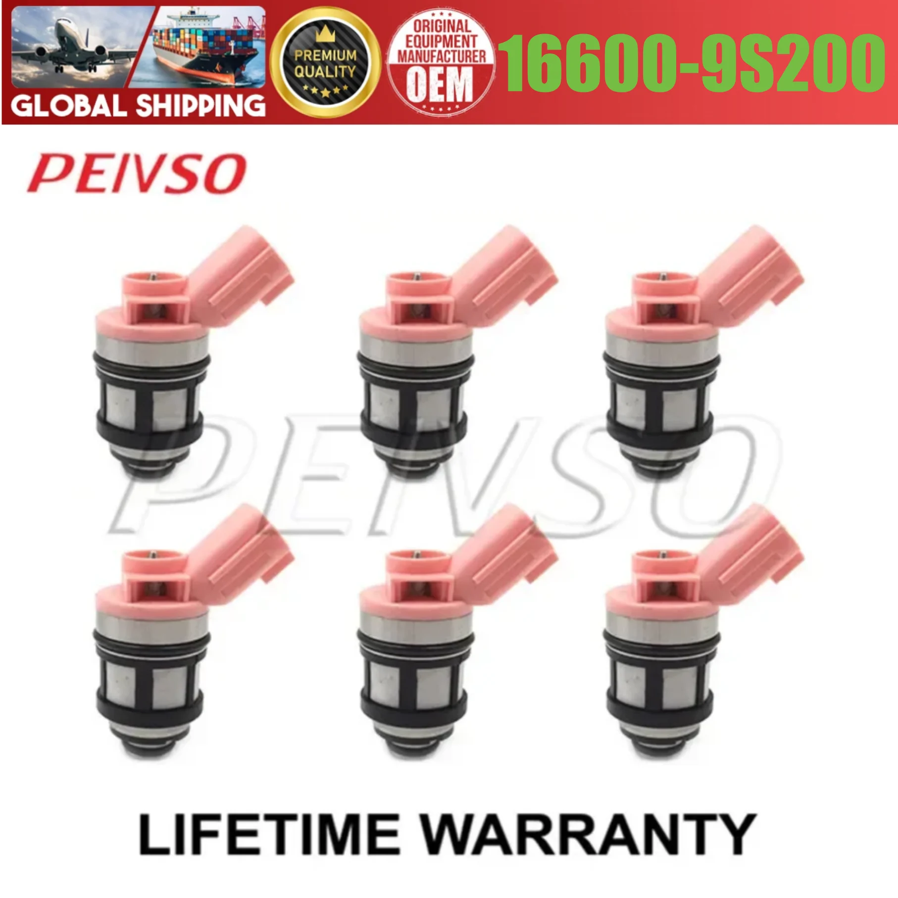 6pcs JS23-4 16600-9S200 16600-1B000 fuel injector for NISSAN Frontier Pathfinder Quest  Xterra