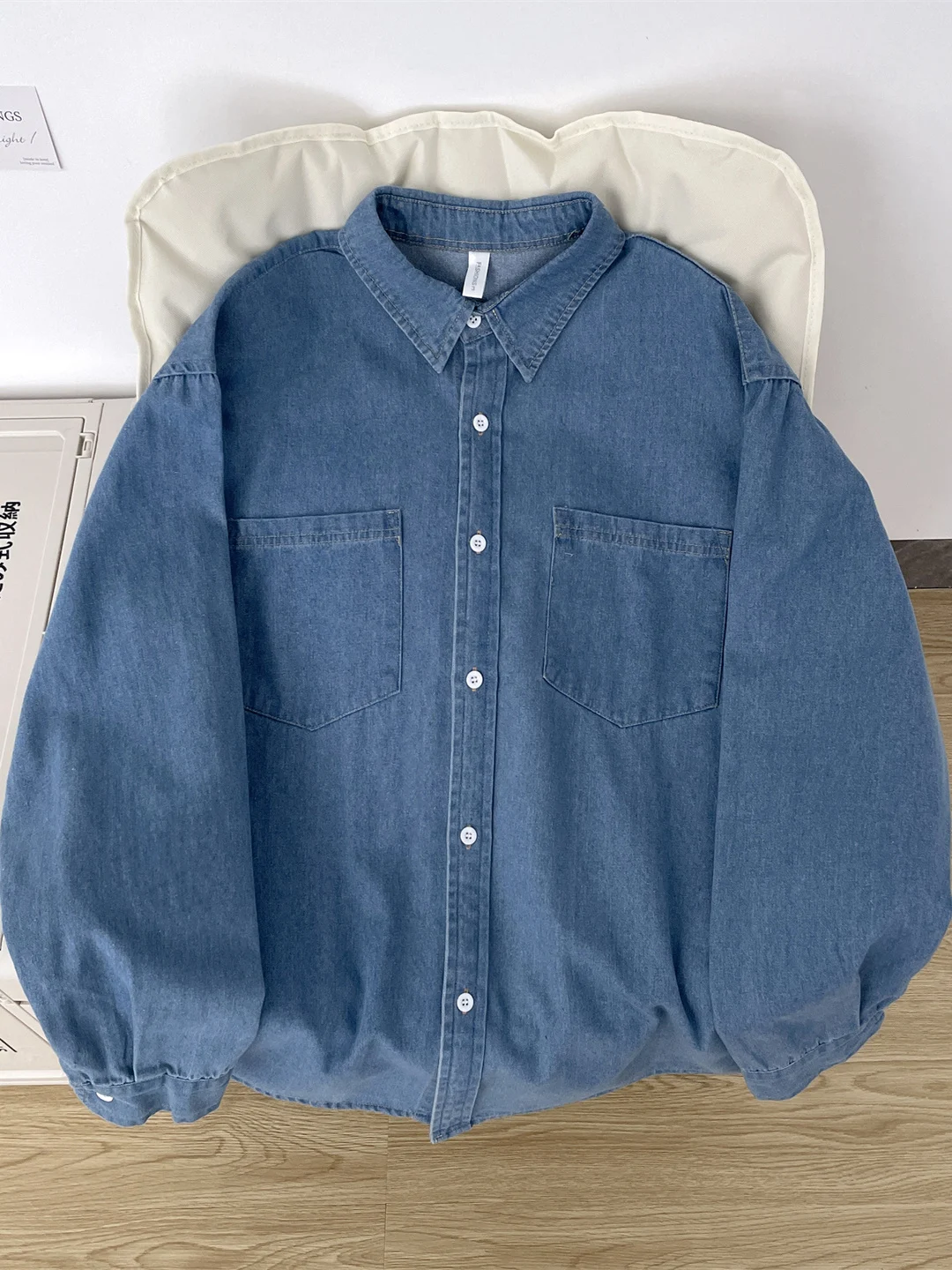 

Мужская джинсовая куртка в стиле ретро, длинная, повседневная, для осени, зимы и весны, однотонная, уличная, верхняя одежда