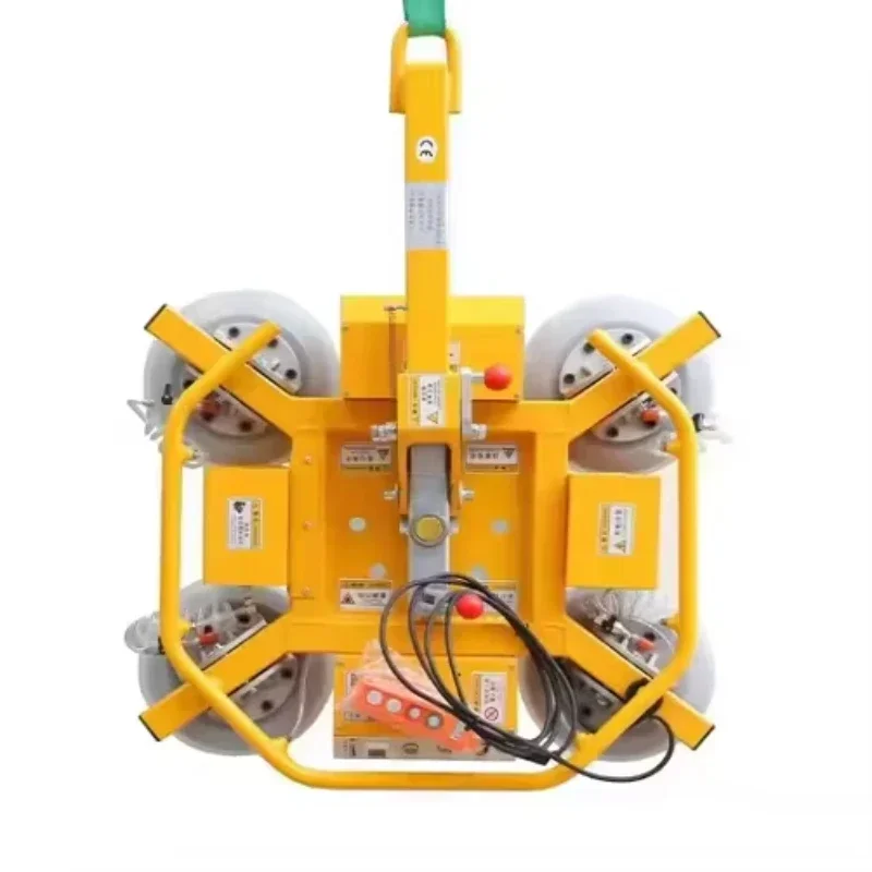 رافع رافعة زجاجية مزدوجة مفرغة، مصاصة مصعد صفراء لآلات صنع النوافذ والأبواب