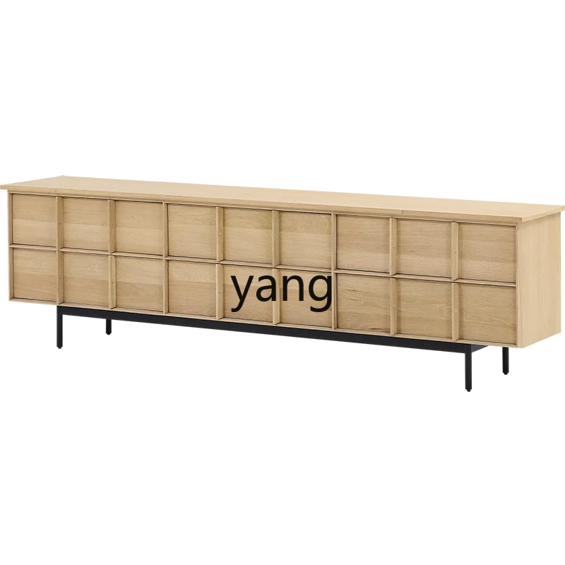 

YHM Solid Wood TV Original Wood Wabi-Sabi Style Retro
