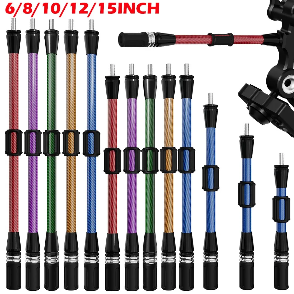 

Archery Carbon Shock Absorption 6" 8" 10" 12" 15" Compound Bow Balance Bar Damper Hunting Shooting Target Practice Absorber Rod