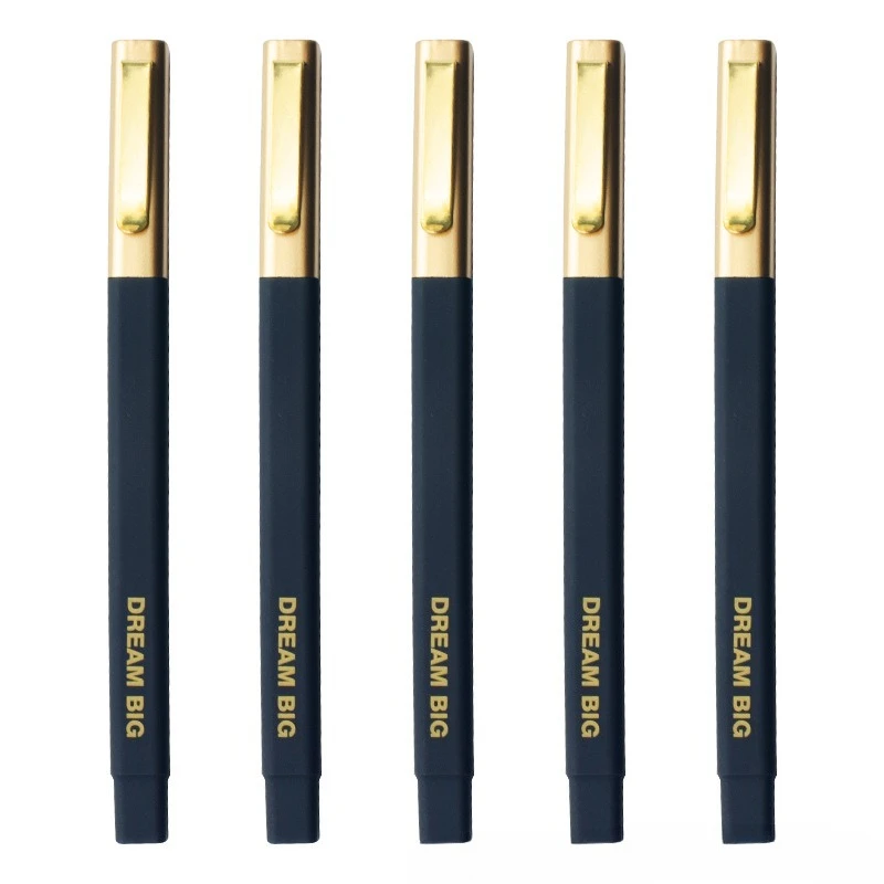 100pcs Free Customized Signature Pen Logo Printing Gel Pen Writing Supplies Gift Pens