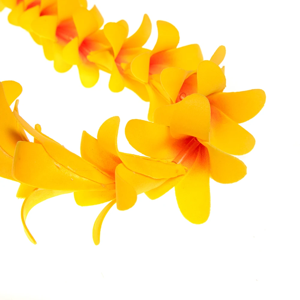 Espuma Artificial Puakenikeni Lei para Hula Dança Primavera Verão Havaiana Tradição Dia Lei Lindo Hawaii Party Wedding Garland