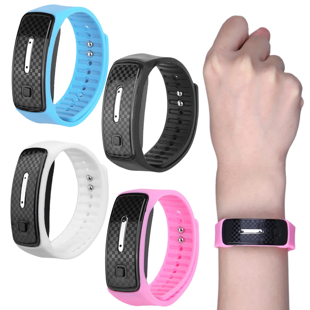 Ultrasonic Mosquito Bracelet Silicone Electronic Mosquito Repeller Anti-mosquito Bracelet Watch for Outdoor Activity