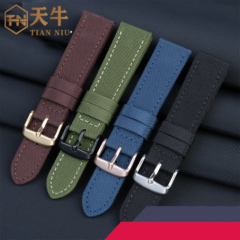18/20/22/24mm Nylon Watch Strap Canvas Quick Release Band for Casio Seiko 5 Huawei Gt2 Universal Sport watchband accessorry