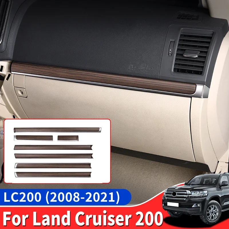 

For 2008-2021 Toyota Land Cruiser LC200 200 Center Console Trim Strip Decorative Styling Upgrade Automotive Interior Accessories