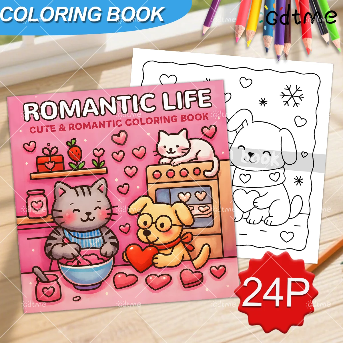 

ROMANTIC LIFE : Coloring Book for Adults Featuring Cute Cozy Daily Activities for Relaxation (Cozy Spaces Coloring)