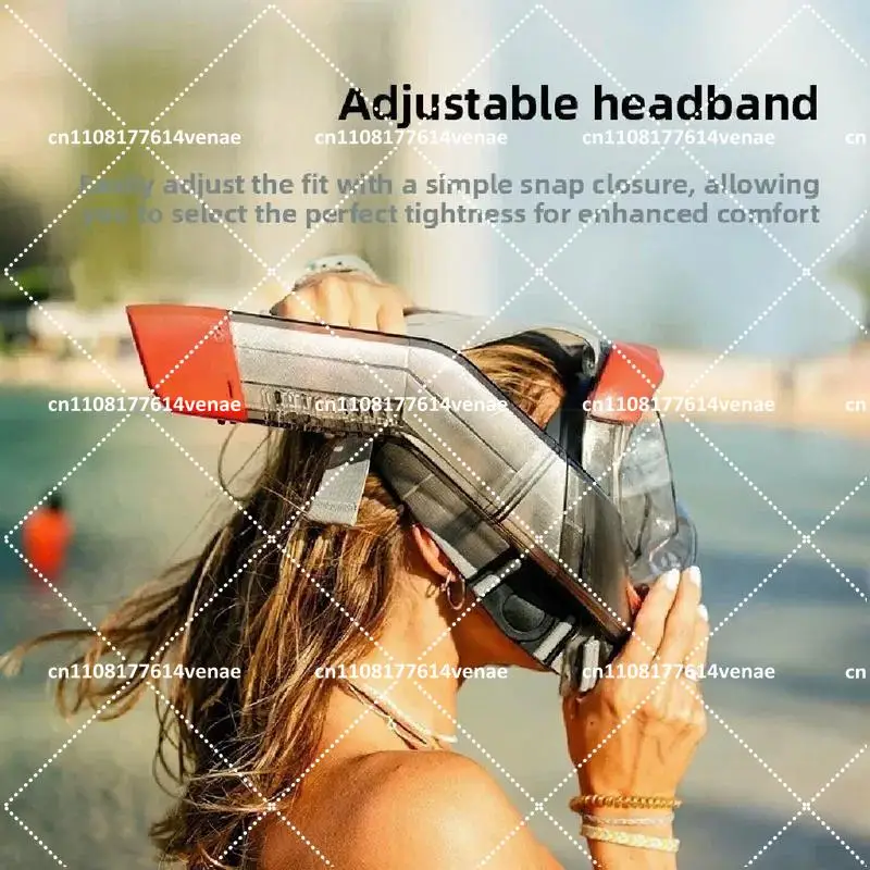 Adult Anti-Fog Snorkeling Mask Full Dry Snorkel Diving Goggles with Breathing Tube