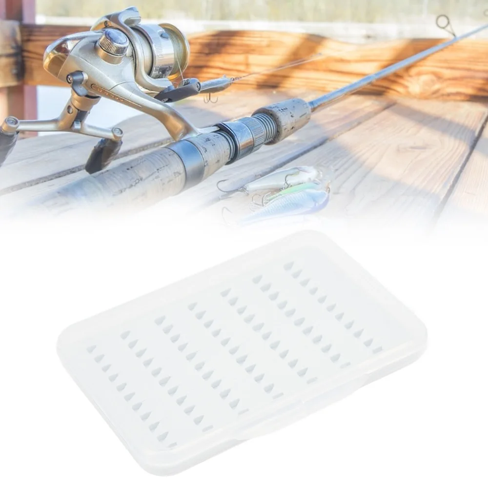 Waterproof Design Fly Hook Box Transparent Lid Large Capacity Fly Fishing Hook Box High-density Foam Fly Fishing Box Fly Fishing