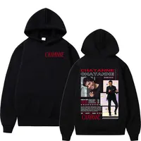 Rapero Chayanne 2025 álbum gráfico Sudadera con capucha hombres Hip Hop gótico manga larga sudadera Vintage de gran tamaño pulóver sudaderas con capucha ropa de calle