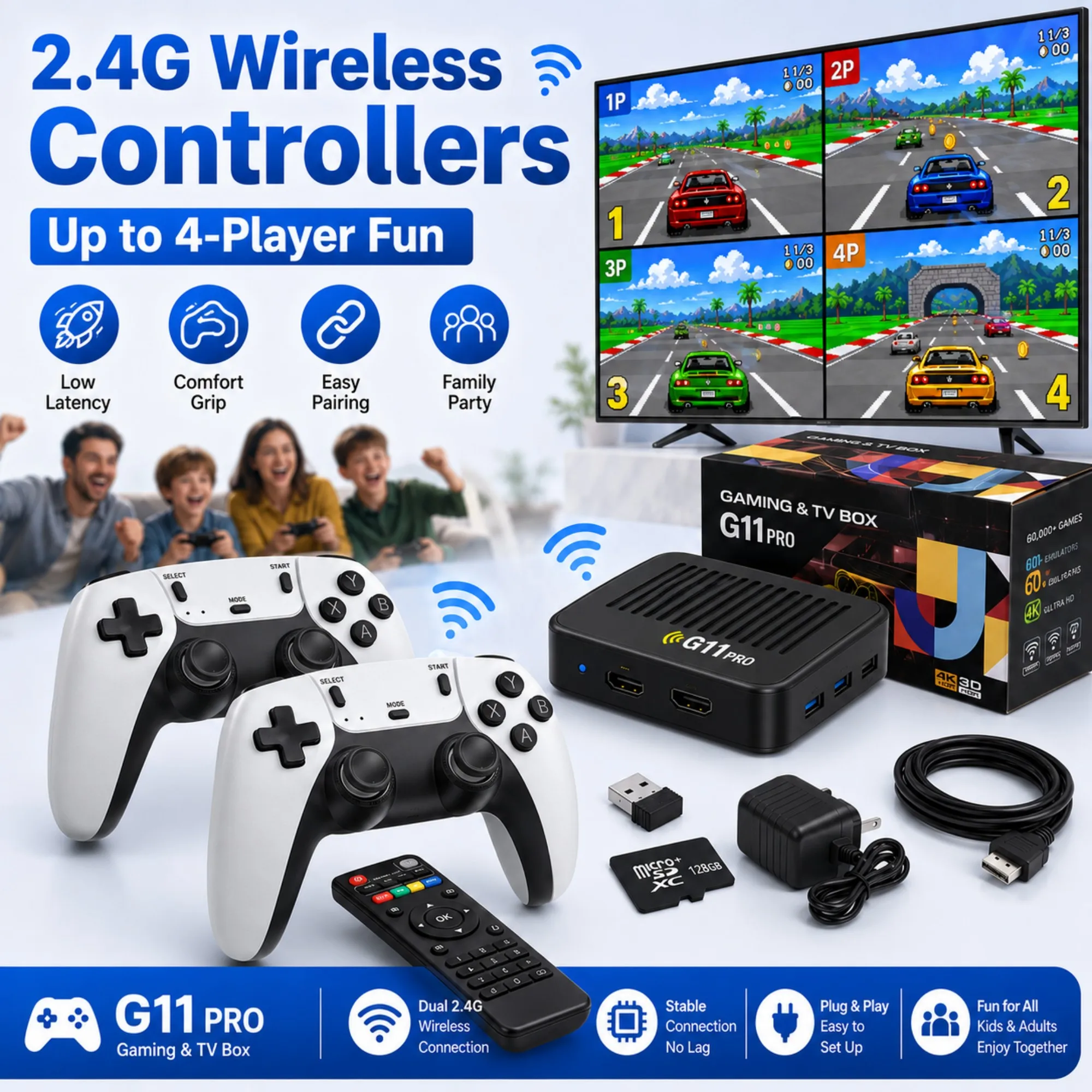 صندوق ألعاب G11 Pro 2026 بدقة - مراجعة Gaming Console For Android Tv وسعره