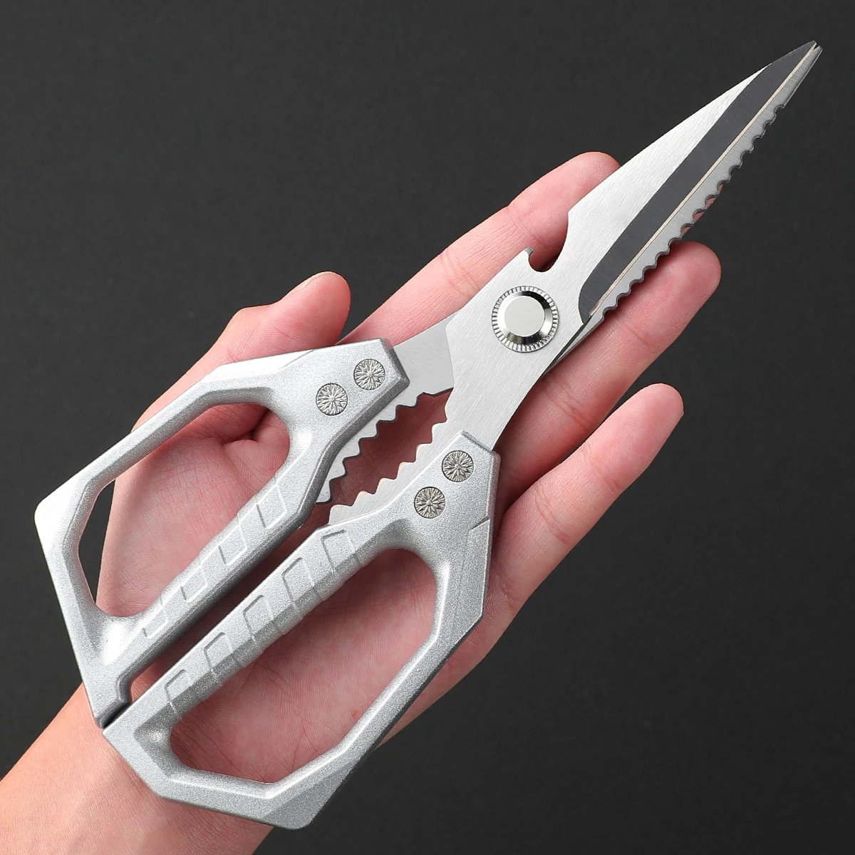 Stainless Steel Kitchen Shears for Meat Fish and Poultry Commercial Kitchen Equipment Lightweight yet Durable Construction
