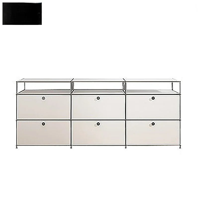 

Chumori Designer's Ins Style Middle Ancient Cream Style Living Room Module Combination TV Cabinet, Bedside Cabinet, Meal Side