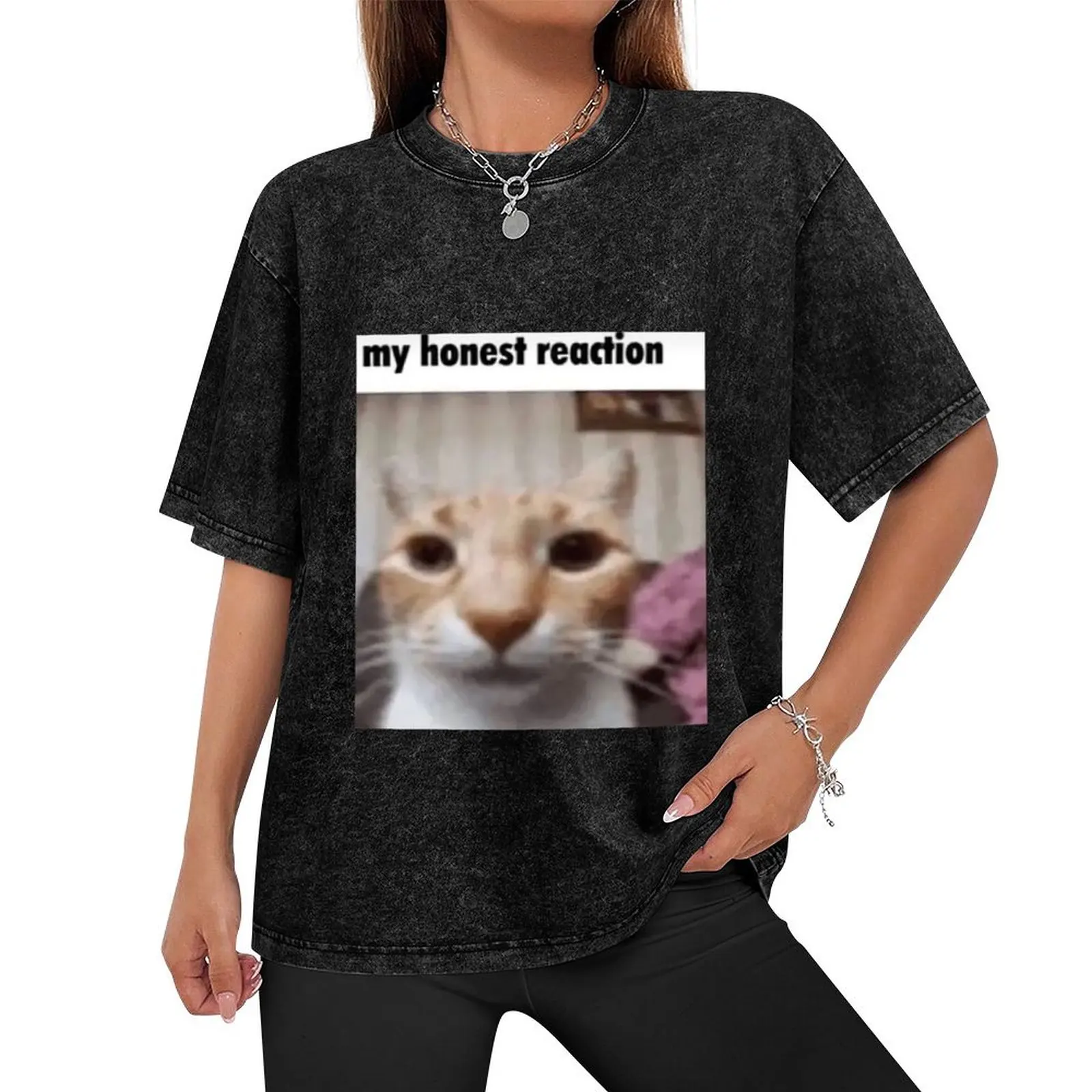 my honest reaction T-Shirt Short sleeve tee blanks quick-drying Blouse T-shirt men