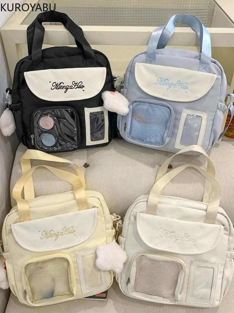 

Women Shoulder Bag Fashion Handbags Waterproof Crossbody Bag Preppy Style Large Capacity Multifunctional Tote Travel Messenger
