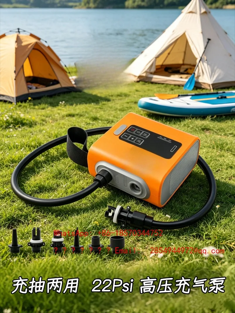 Charging and Pumping Dual-purpose High-pressure Air Pump Vehicle Portable Intelligent Digital Display Large-capacity Air Pump