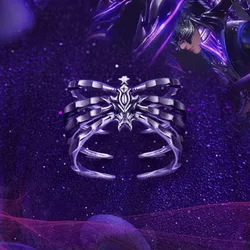 Buyee 925 Sterling Silver Unique Ring Finger Personality Animal Open Ring for Women Man Fashion Punk Rock Fine Jewelry Circle