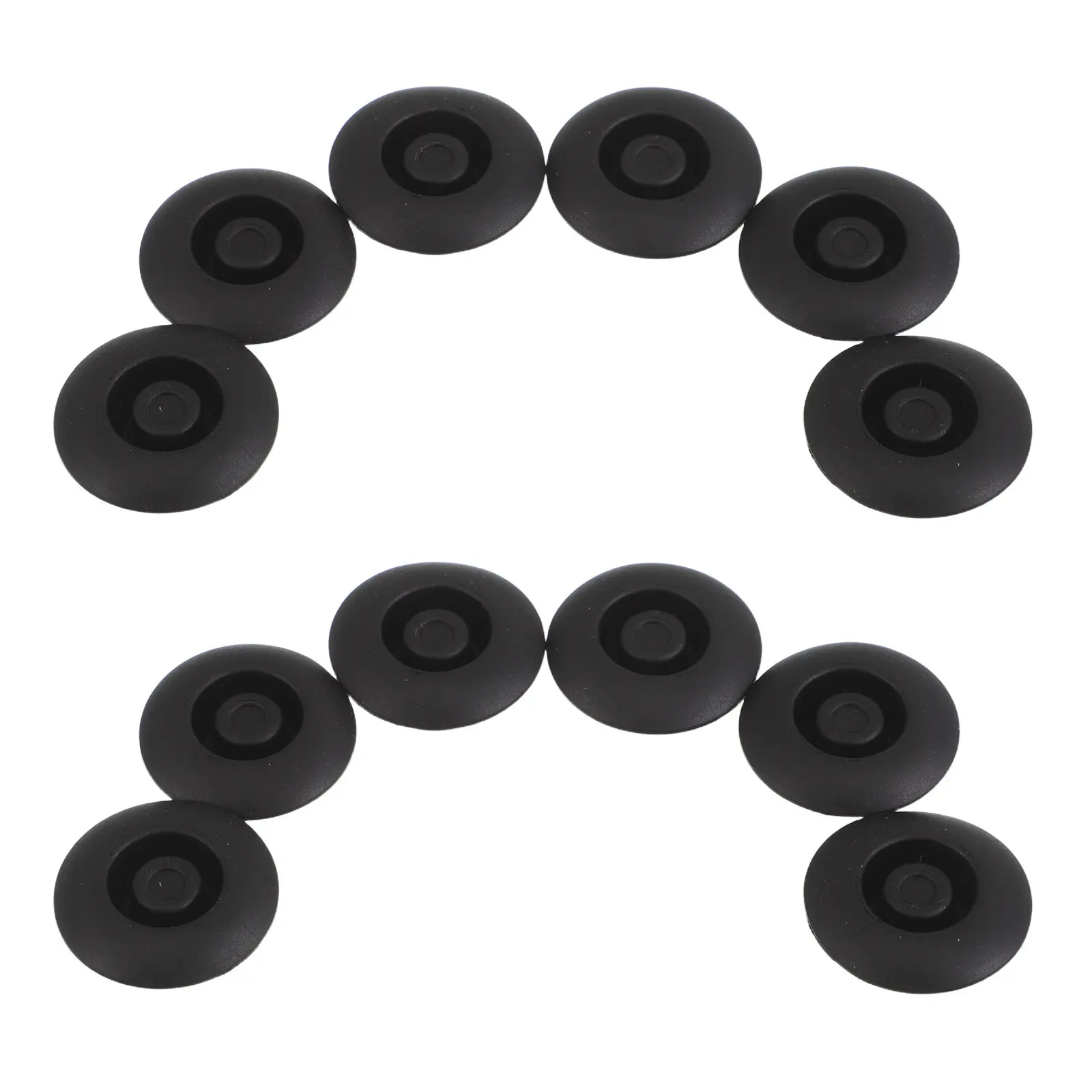 12Pcs Rubber Sealing Plugs Dustproof Waterproof Round Bungs for Car Door Frame Chassis Opening Protection Auto Replacement Parts