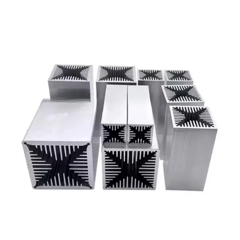 Multi-specification High Power Wind Tunnel Heat Sink, Customizable, Aluminum Profile Radiator