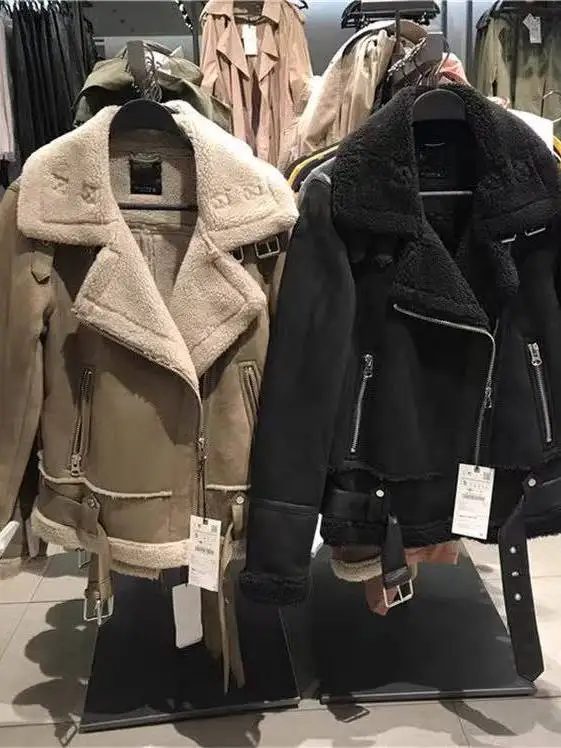 

Faionable Thiened Lamb Fur Jaet, женское пальто, осень-зима, Новое поступление, 2025 год, верхняя одежда из полиэфирного волокна, застежка-молния