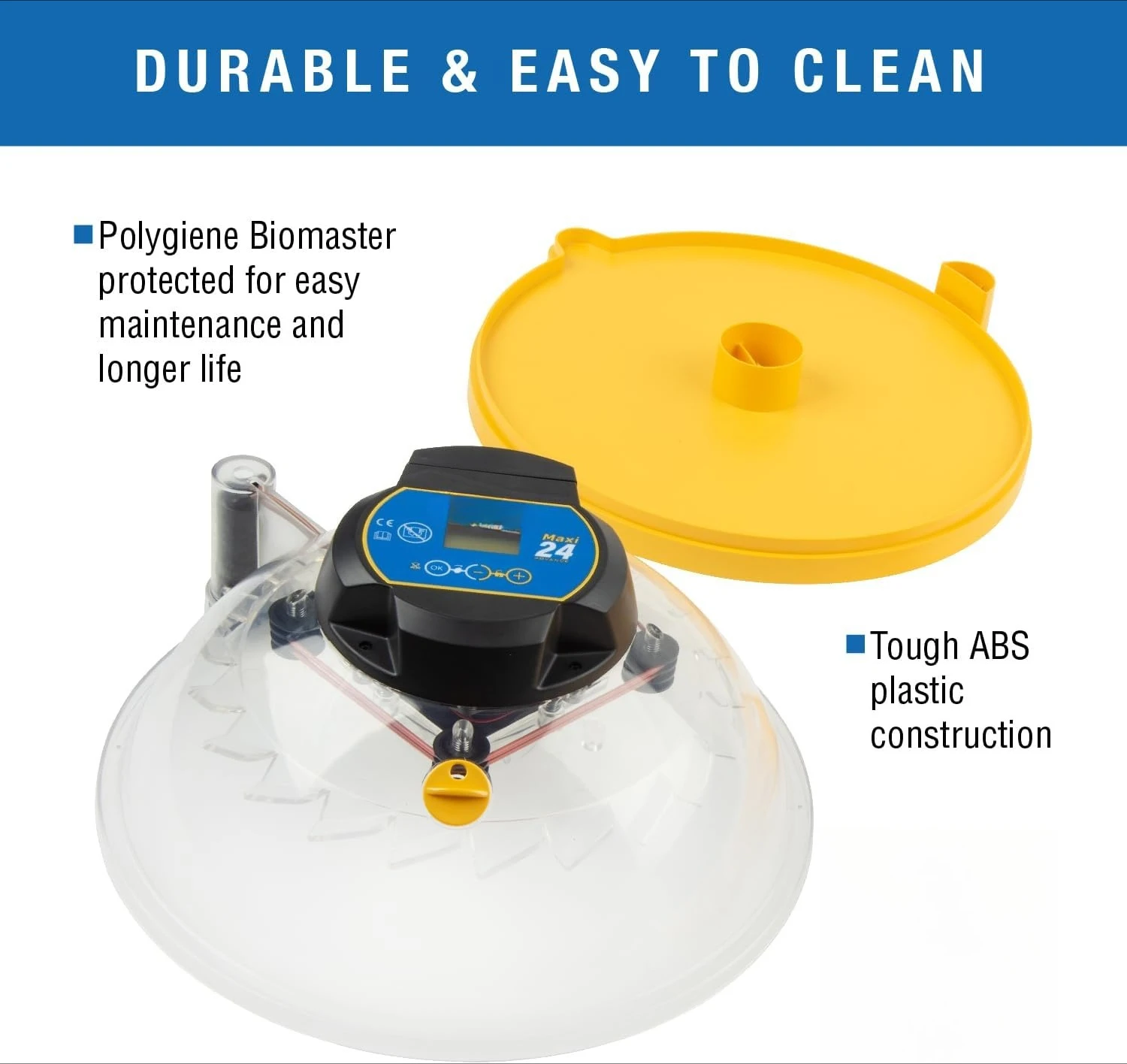 ตู้ฟักไข่อัตโนมัติ 24 ฟอง พร้อมระบบหมุนไข่อัตโนมัติและควบคุมอุณหภูมิ สำหรับฟักไข่ไก่ เป็ด หรือไข่อื่นๆ ได้ 24 ฟอง สินค้าใหม่