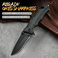 Multi functional outdoor camping knife portable tool with folding blade and sharp pocket tactical knife suitable for fishing