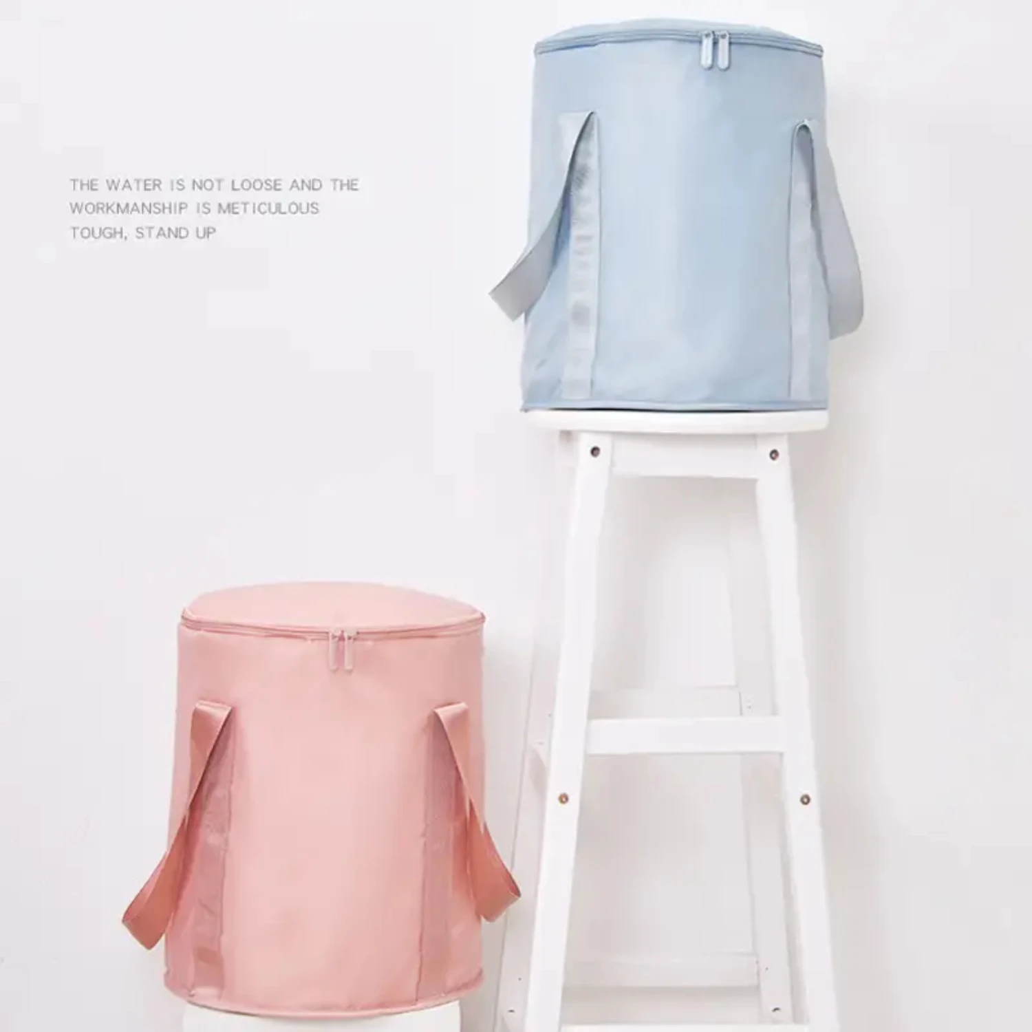 1pc Household Foot Bucket, Portable Travel Insulation Foot Bath, Foldable Foot Bucket With Cover Foot Bag, 36*30cm/14.2*11.8in