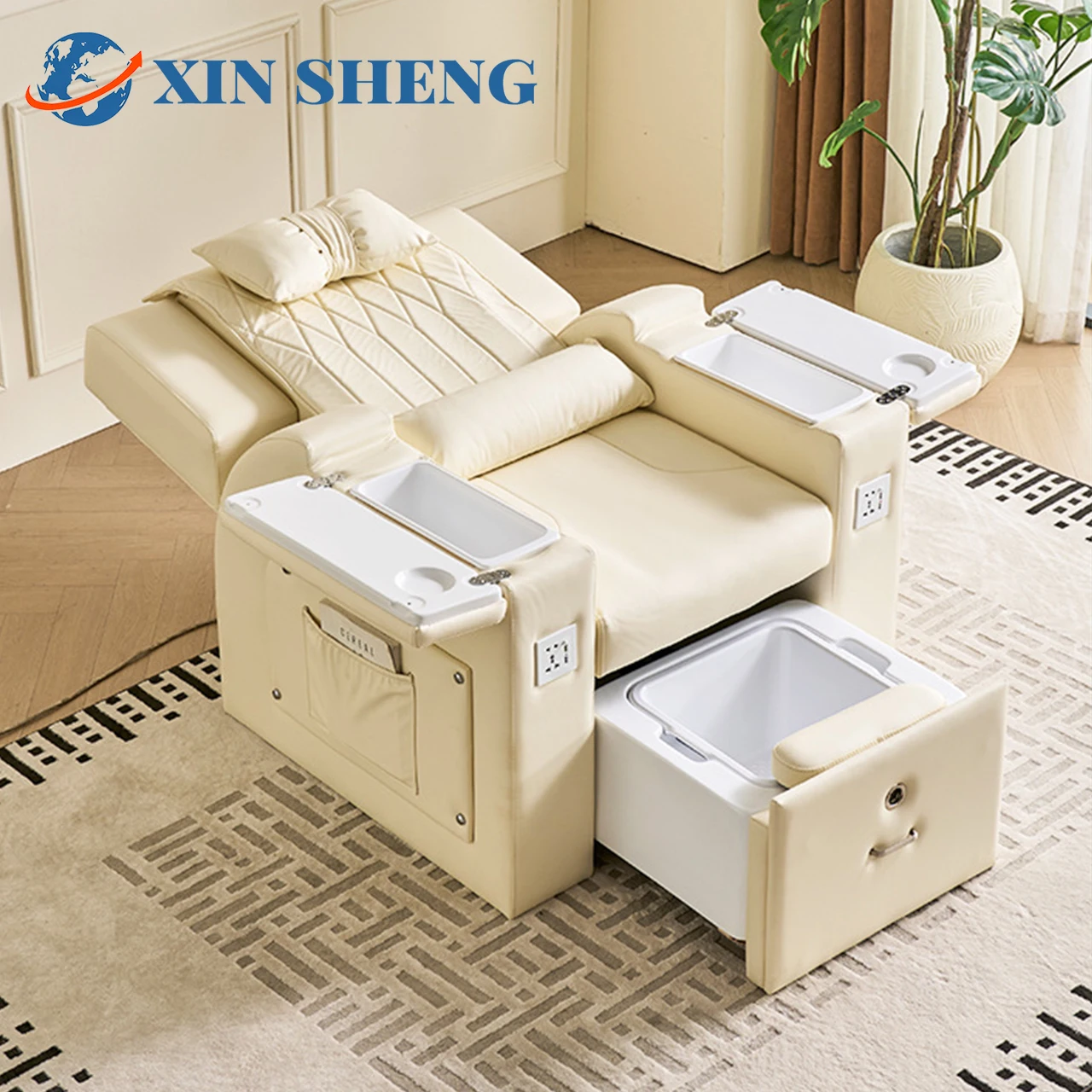 Foot SPA Massagesessel, Nagelstudio-Sofa, automatischer Rückenmassagesessel, Pediküre-Stuhl, Fußmassage- und Nagelgeschäftsmöbel