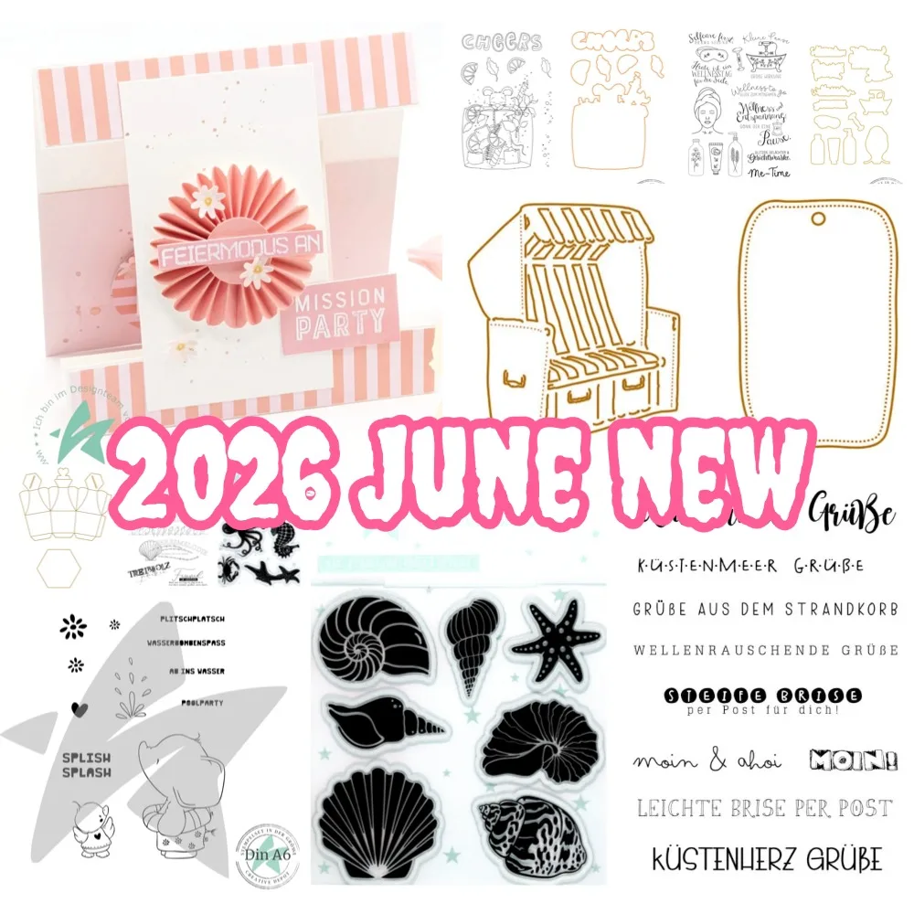 2026 Neue Muschel- und Seepferdchen-Metall-Stanzformen für DIY-Scrapbooking, Bastelarbeiten, Fotoalbum-Vorlagen, handgemachte Dekoration