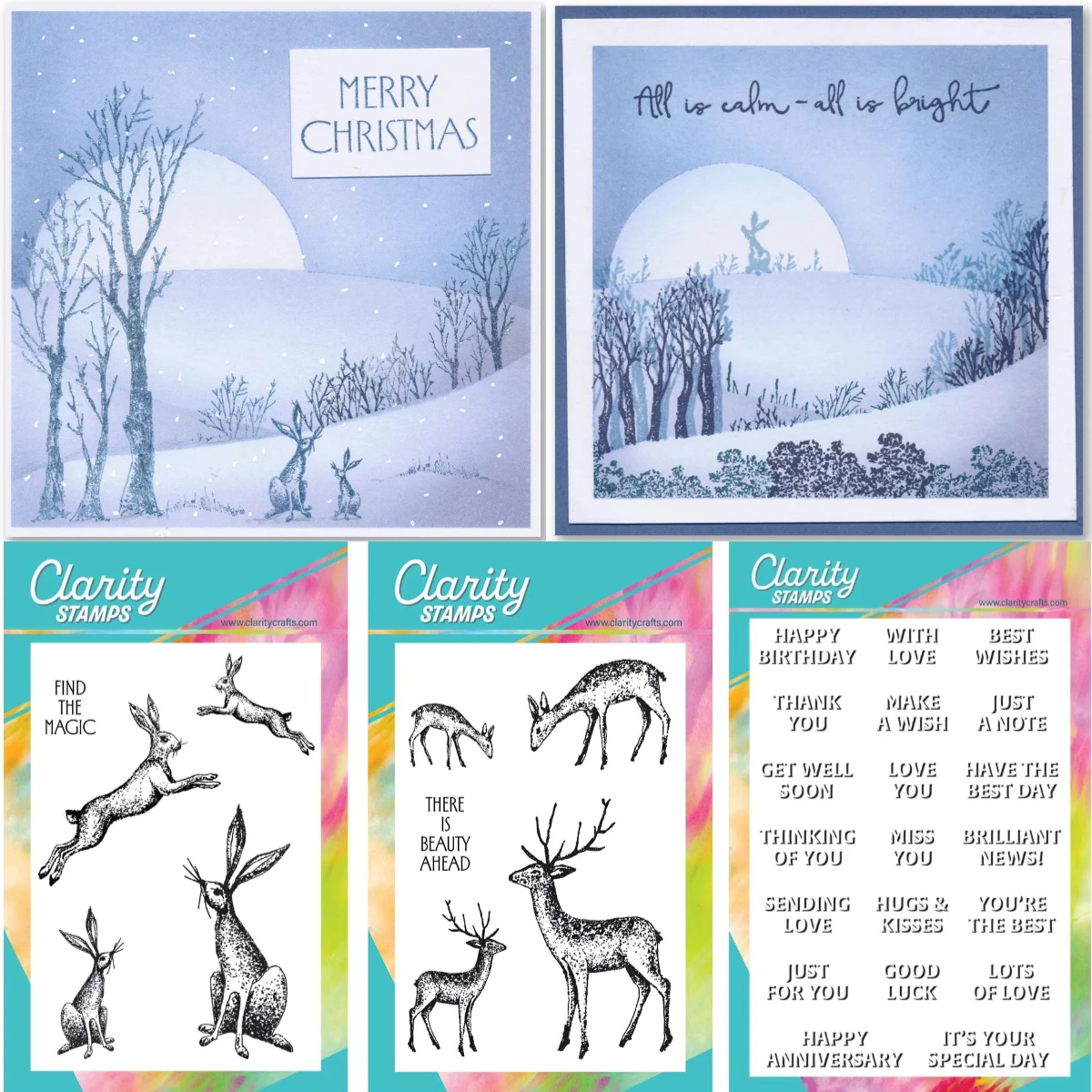 2026 New Long Deer and Jumping Rabbit Stamps For Scrapbook Diary Decoration Embossing Template DIY Greeting Card Handmade