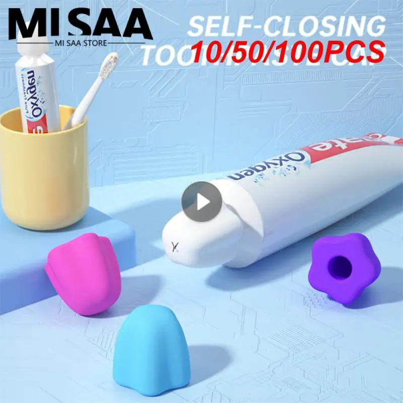 10/50/100PCS Self Sealing Save Toothpaste No Mess Save Time Game Changing Innovative Best Selling Silicone Toothpaste Pump