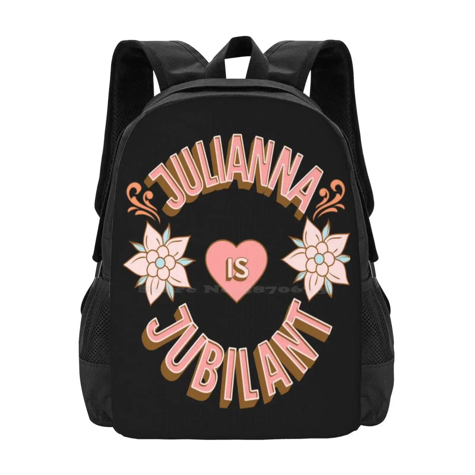 

Julianna Is Jubilant - First Names - Birthday Gifts - Alliteration Fans Hot Sale Schoolbag Backpack Fashion Bags Julianna Name