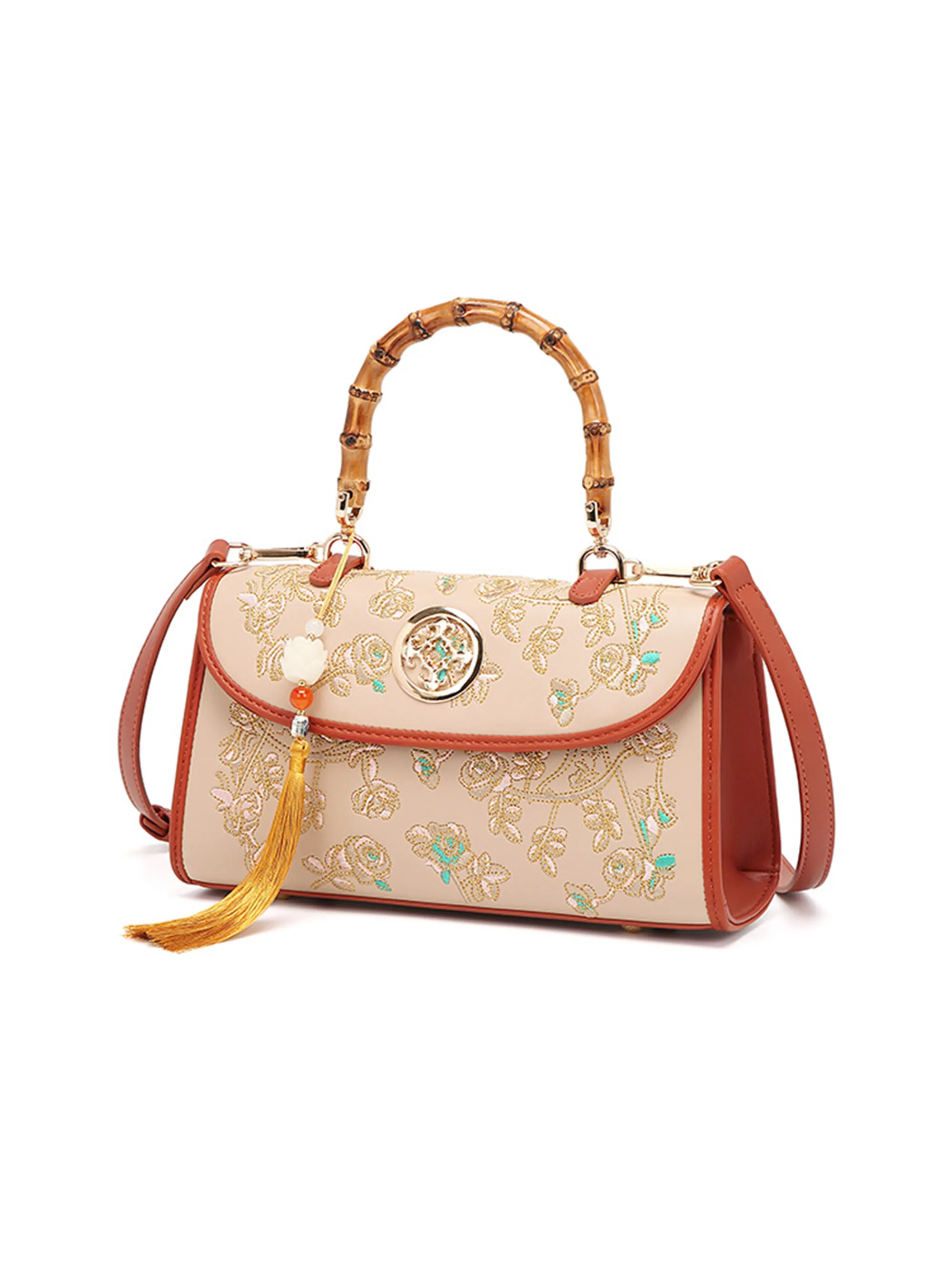 

Women's handbag new Chinese style rose embroidery women's new large capacity cheongsam shoulder bag crossbody bag сумка жіноча